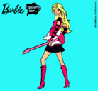 Dibujo Barbie la rockera pintado por Editteduarte