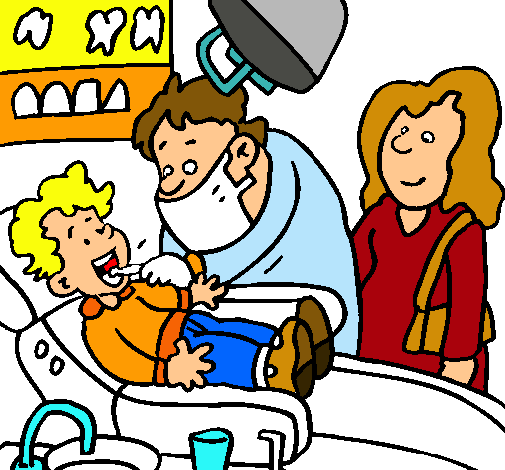 Niño en el dentista