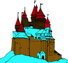 Dibujo Castillo medieval pintado por kahu
