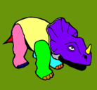 Dibujo Triceratops II pintado por juampi