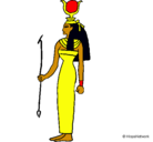 Dibujo Hathor pintado por samantha2222
