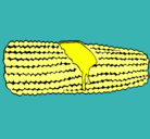 Dibujo Mazorca de maíz pintado por aydana