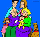 Dibujo Familia pintado por cristiiiiiii