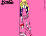 Dibujo Barbie con cazadora de cuadros pintado por tyredfs