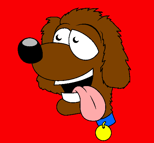 Dibujo Perro con la lengua fuera II pintado por AnnaC
