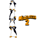 Dibujo Madagascar 2 Pingüinos pintado por cherika