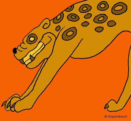 Dibujo Estatua Jaguar pintado por FABRI