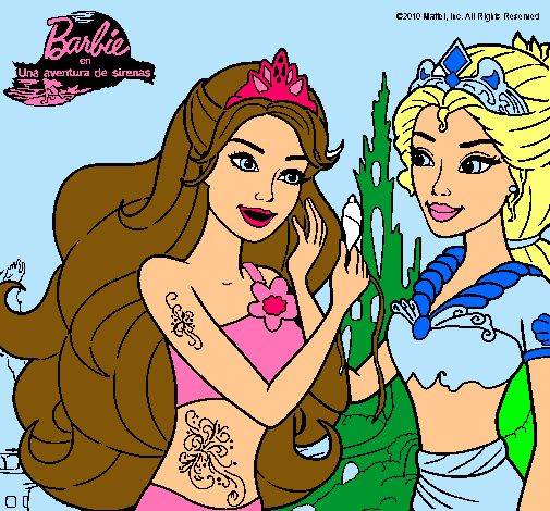 Barbie se despiede de la reina sirena