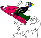 Dibujo Salto con moto de nieve pintado por oleksandr