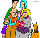Dibujo Familia pintado por cexyyyyyyyyy