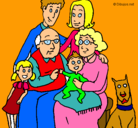Dibujo Familia pintado por superchica45