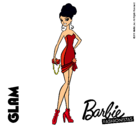 Dibujo Barbie Fashionista 5 pintado por glam