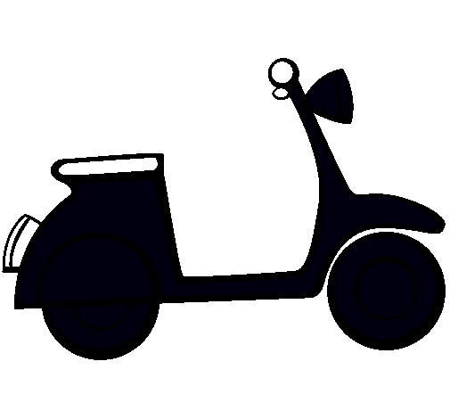 Dibujo Vespa pintado por isbena