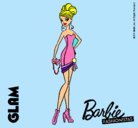 Dibujo Barbie Fashionista 5 pintado por Glam