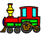 Dibujo Tren pintado por jaina