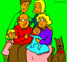 Dibujo Familia pintado por lucianoselada