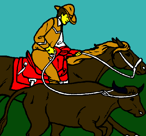 Vaquero y vaca