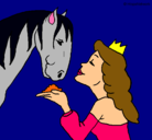 Dibujo Princesa y caballo pintado por Negogar