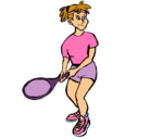 Dibujo Chica tenista pintado por 852963741