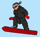 Dibujo Snowboard pintado por Raziel