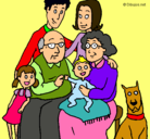Dibujo Familia pintado por mari852