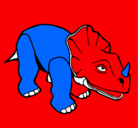 Dibujo Triceratops II pintado por triseronte