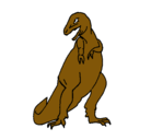 Dibujo Tiranosaurios rex pintado por chaparrito