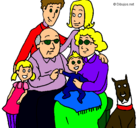 Dibujo Familia pintado por clara09