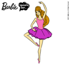 Dibujo Barbie bailarina de ballet pintado por china14