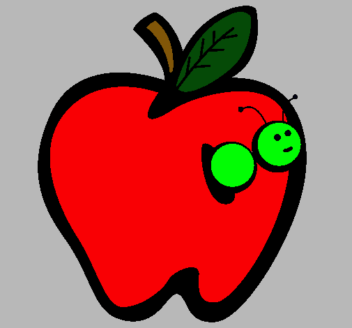 Dibujo Manzana III pintado por eric_yael