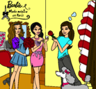 Dibujo Barbie de compras con sus amigas pintado por 68729