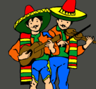 Dibujo Mariachis pintado por JONNYLOPEZ