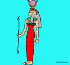 Dibujo Hathor pintado por martina12