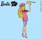 Dibujo Barbie cocinera pintado por miiiii