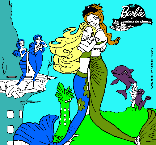 Barbie sirena y la reina sirena