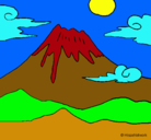 Dibujo Monte Fuji pintado por ana_molina