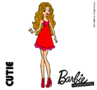 Dibujo Barbie Fashionista 3 pintado por estilista