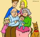 Dibujo Familia pintado por klfdhngdgh