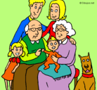 Dibujo Familia pintado por xopy