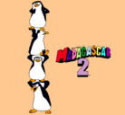 Dibujo Madagascar 2 Pingüinos pintado por mayiita