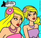 Dibujo Barbie y su amiga pintado por sammy2004