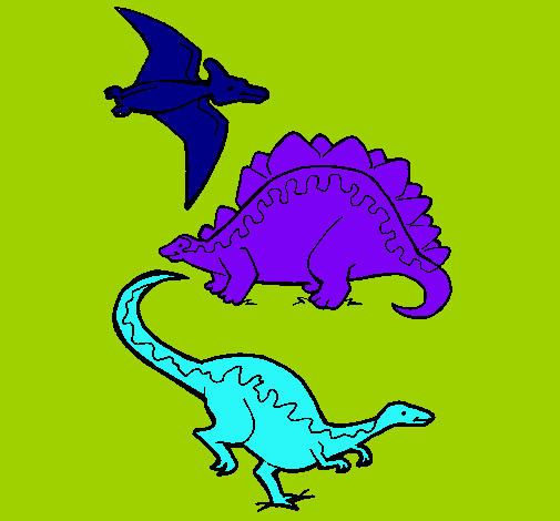 Tres clases de dinosaurios