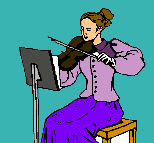 Dama violinista