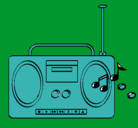 Dibujo Radio cassette 2 pintado por gaetano