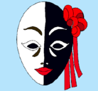 Dibujo Máscara italiana pintado por -Marie-