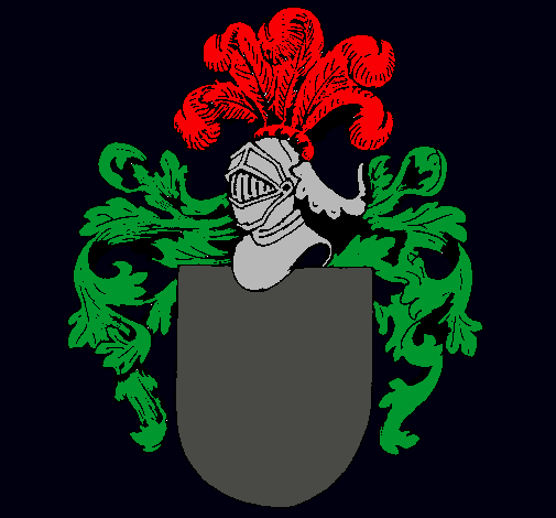 Escudo de armas y casco