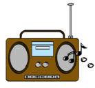 Dibujo Radio cassette 2 pintado por ikiii