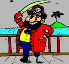 Dibujo Pirata a bordo pintado por miau