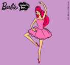 Dibujo Barbie bailarina de ballet pintado por beca