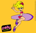 Dibujo Polly Pocket 3 pintado por surfista